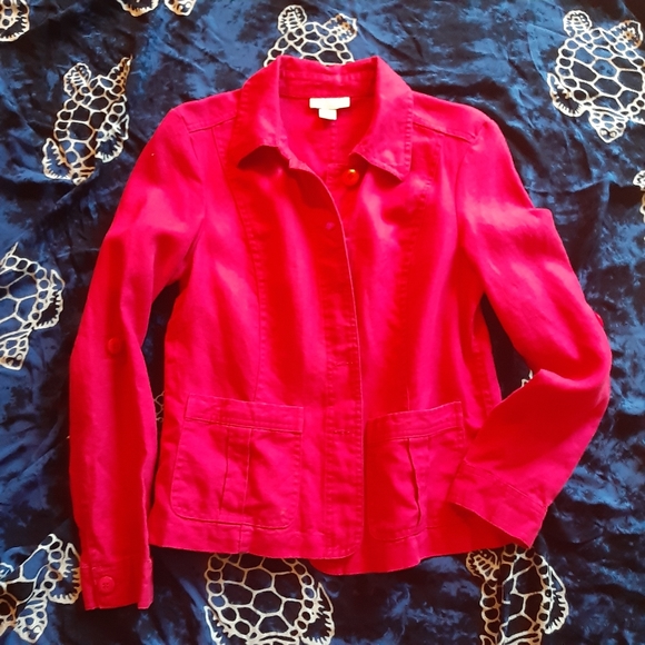 Charter Club Jacket P/S Raspberry - Picture 2 of 11